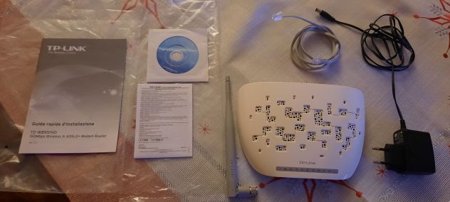 Tp-Link TD-Wb8951Nd Modem Router Adsl 2+ Wireless Acces Point N 150Mbps, Usato - Foto 2