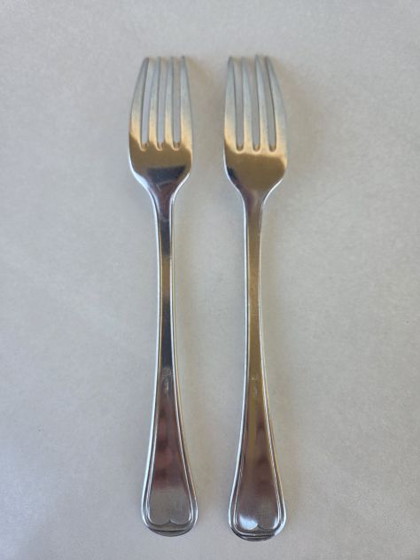 Forchette 5 pz placcate argento, 2 coppie più una singola. - Foto 5