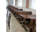 Set panca legno per pub