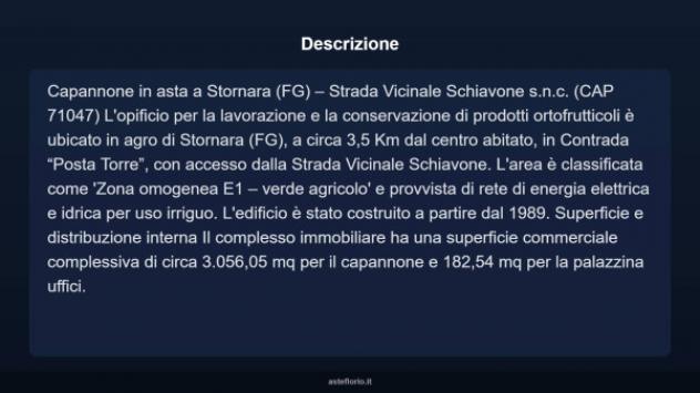 Immobile in asta di 3056 m² in vendita a Stornara - Foto 4