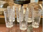 PREZIOSI BICCHIERI NUOVI DA LIQUORE INCISIA MANO