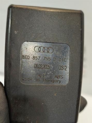 AGGANCIO CINTURA DI SICUREZZA ANT SX AUDI A6 Avant Serie C6 (4F5) 8E0857755D BMK (0412) - Foto 3