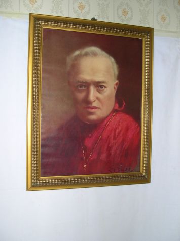 Quadro antico Cardinal Ferrari, cornice in oro, periodo 900 - Foto 2