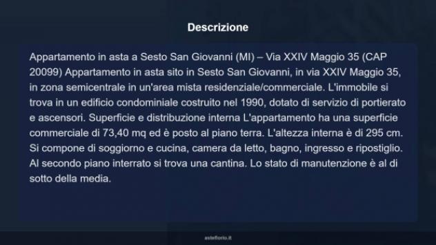 Immobile in asta di 73 m² in vendita a Sesto San Giovanni - Foto 9
