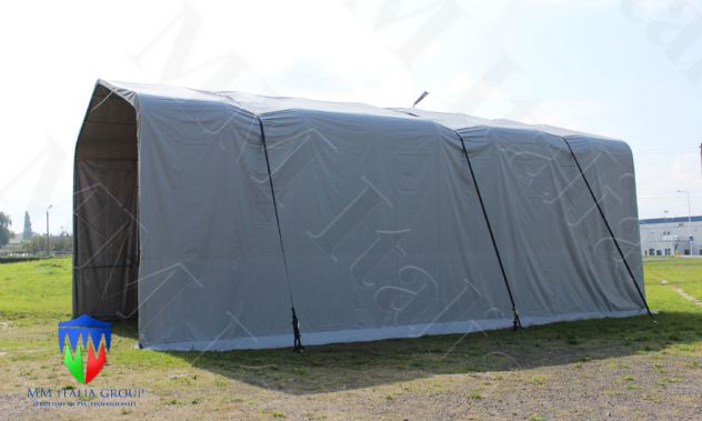 Agritunnel Professionali 6,0 x 12,0 x 5,0 mt. centrale telo pvc 720 gr. mq. - Foto 4