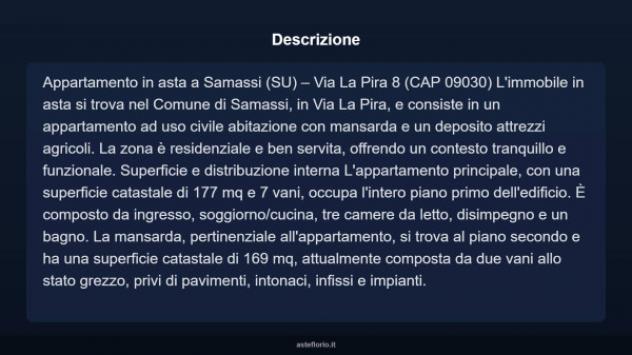 Immobile in asta di 177 m² con più di 5 locali in vendita a Samassi - Foto 4