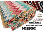 Trapunta leggera coperta quilt copriletto MISSONI matrimoniale