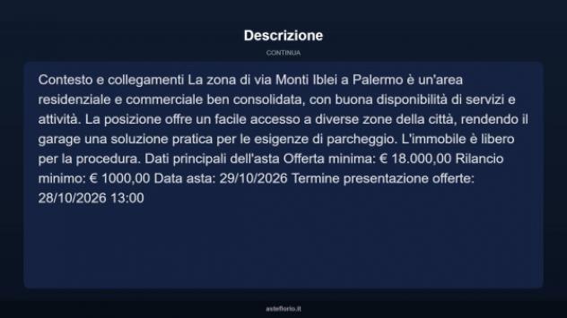 Immobile in asta di 17 m² in vendita a Palermo - Foto 4