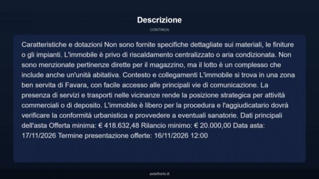 Immobile in asta di 287 m² in vendita a Favara - Foto 4