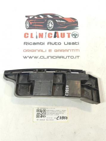 SUPPORTO PARAURTI POSTERIORE MERCEDES Classe C Berlina W204 A2048800103 651911 (07)
