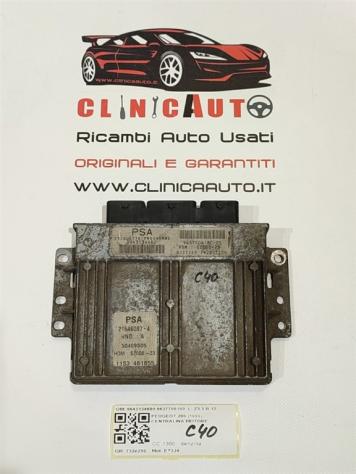 CENTRALINA MOTORE PEUGEOT 206 1° Serie 9643134680 9637706180 ET3J4 benzina 1360 (9803)