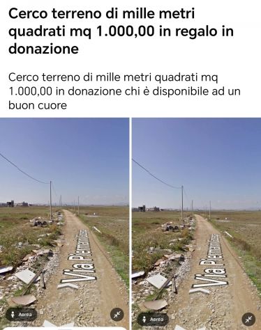 Cerco terreno 1.000,00 mq mille metri quadrati in regalo in donazione - Foto 2