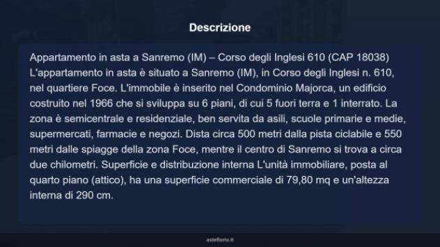 Immobile in asta di 79 m² in vendita a Sanremo - Foto 9
