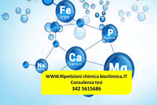 BIOCHIMICA LEZIONI E CONSULENZA TESI