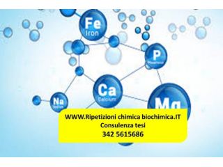 BIOCHIMICA LEZIONI E CONSULENZA TESI