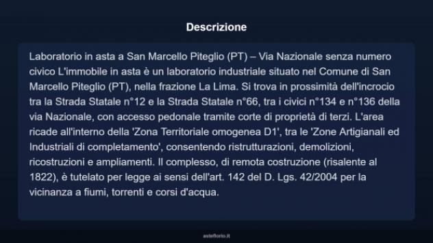 Immobile in asta di 1809 m² in vendita a San Marcello Piteglio - Foto 4