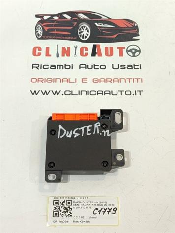 CENTRALINA AIRBAG DACIA Duster 1° Serie 8201163304 K9K896 (1017) - Foto 3