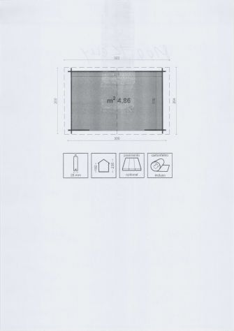 CASETTA KELLY CM. 300X200, IN ABETE GREZZO. - Foto 10