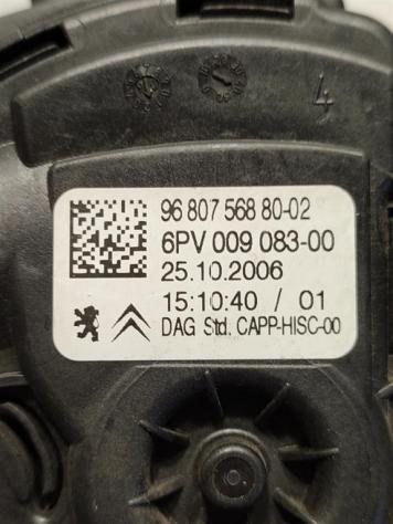 PEDALE ACCELERATORE PEUGEOT 207 1° Serie 9680756880-02 6PV009083-00 TU3A (0609) - Foto 3