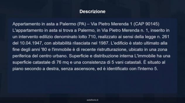 Immobile in asta di 76 m² in vendita a Palermo - Foto 6