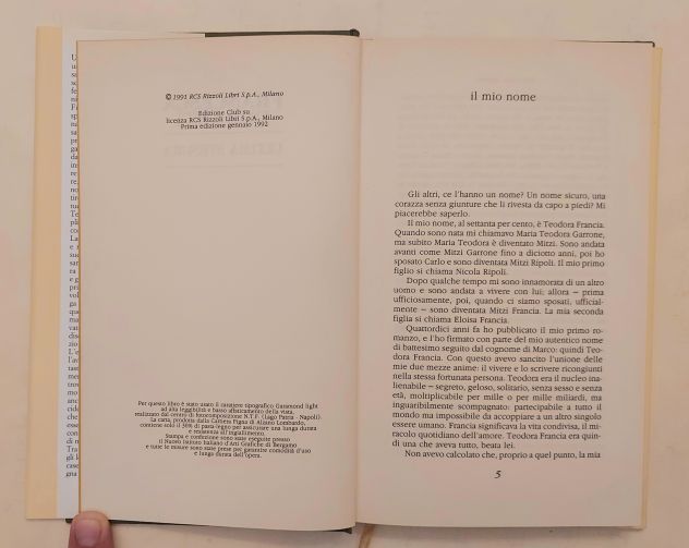 Ultima stesura di Francesca Duranti 1°Ed.Club su licenza Rizzoli libri, 1992 - Foto 5