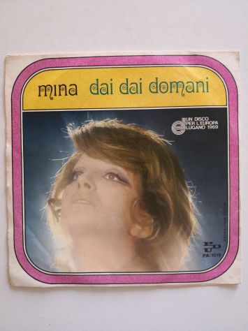 Disco Vinile 45 giri di Mina - "Non credere", originale del 1969.