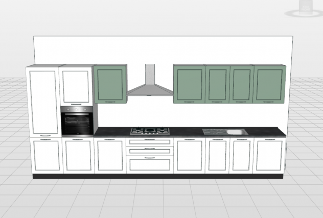 CUCINA LINEARE COMPLETA DI TUTTI GLI ELETTRODOMESTICI CUCINE SU MISURA