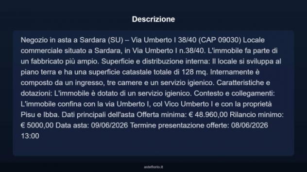 Immobile in asta di 128 m² in vendita a Sardara - Foto 6