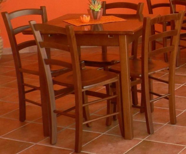 Tavoli ristorante 80x80 in legno nuovi - Foto 2