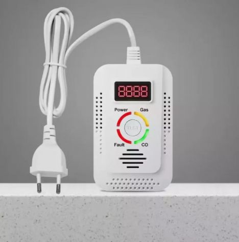 Rilevatore di gas e di monossido 220/Batteria 9v