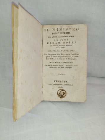 il Ministro degli infermi del Padre Carlo Solfi aiuto alla buona morte 1818
