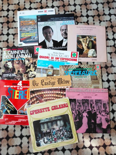 Lotto di circa 75 vinili 33 giri: musica popolare del mondo, classica, jazz, col - Foto 5