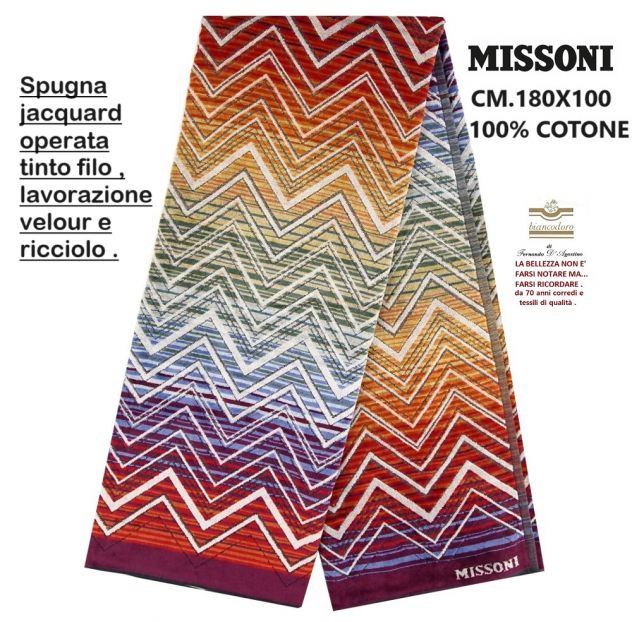 TELI SPUGNA MISSONI MARE BAGNO SAUNA ECC. VARI MODELLI E PREZZI - Foto 10