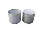 CESTELLO FORATO ACCIAIO INOX CON MANICI 40 x 34