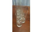 Set da 10 bicchieri tumbler vintage in cristallo da whisky.