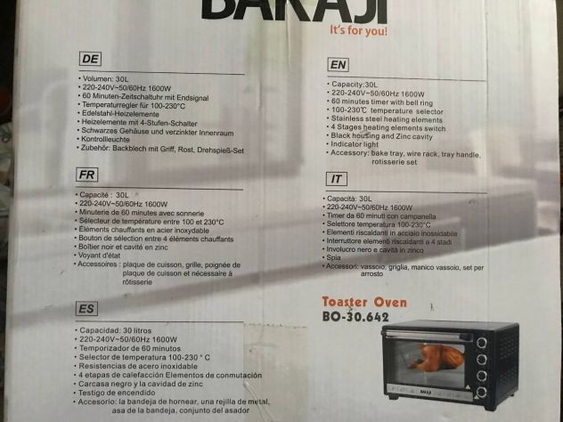 Bakaji Forno Fornetto Elettrico Ventilato - Foto 9