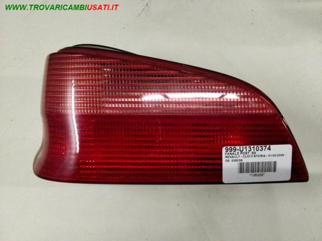 FANALE POST. SX 999-U1310374 Parti elettriche  Fanaleria  Fanali  Fanale post. sx. PEUGEOT - 106 - 01-04-1996 - 01-05-2004