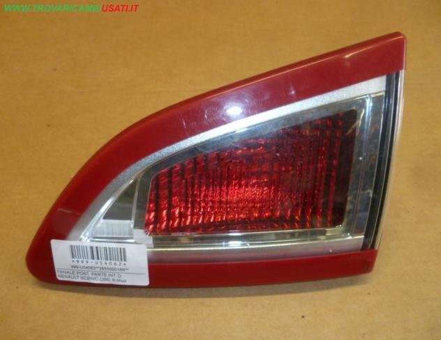 FANALE POST. PARTE INT. D. RENAULT SCENIC BORDO ROSSO (J95) Parti elettriche Fanaleria Fanali Fanale post. sx. RENAULT - SCENIC X-Mod - 01-08-2009