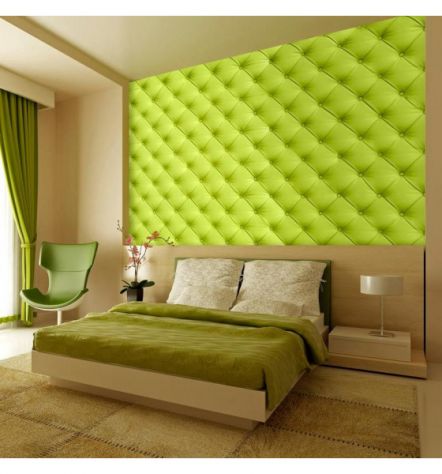 Fotomurale Adesivo Stile Pelle Verde Chiaro Arredalacasa