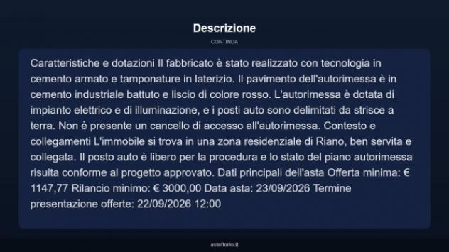 Immobile in asta di 15 m² in vendita a Riano - Foto 4