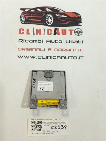 CENTRALINA AIRBAG BMW Z4 E85/E86 65.77-6953009 6953009 N46B20A (0209) - Foto 4
