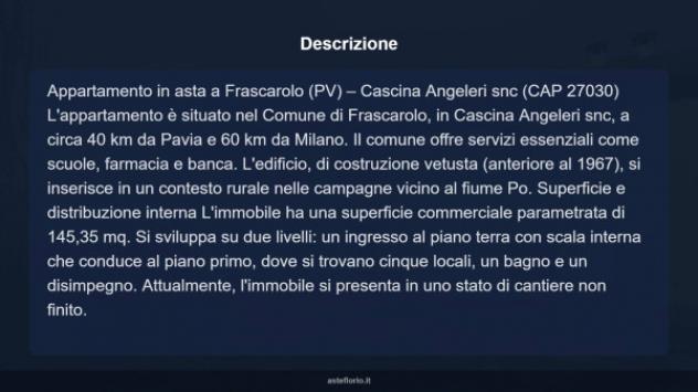 Immobile in asta di 145 m² in vendita a Frascarolo - Foto 16