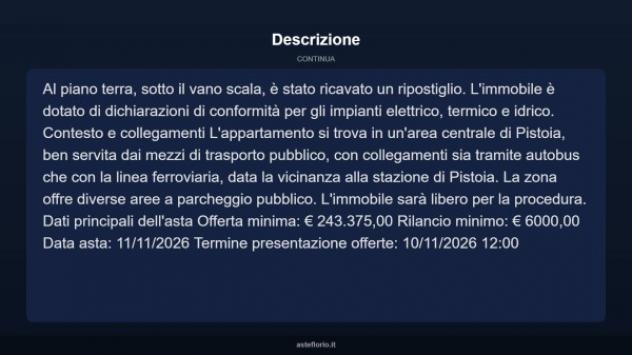 Immobile in asta di 363 m² con più di 5 locali in vendita a Pistoia - Foto 11