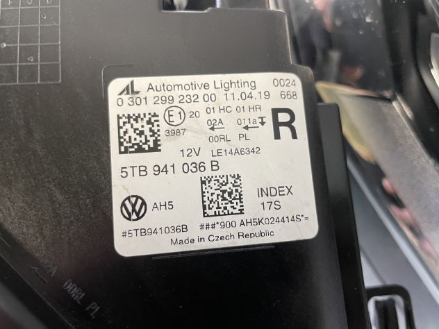 RICAMBI VOLKSWAGEN VW TOURAN FULL LED FANALI ANTERIORI - Foto 7