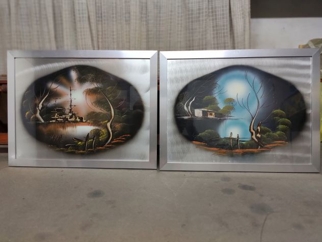 Quadri spray painting su acciaio con cornice - Foto 2