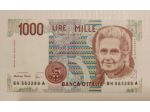Banconota 1000 lire Maria Montessori