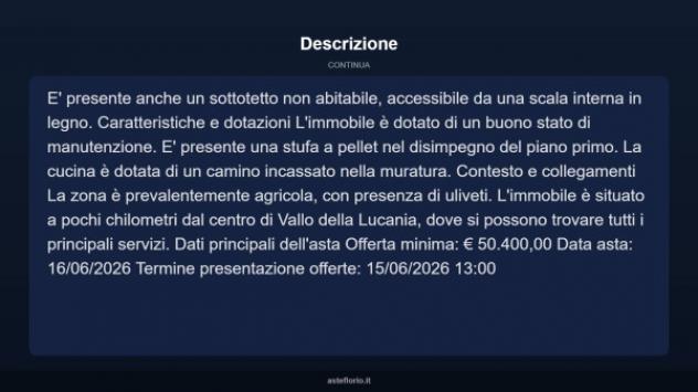 Immobile in asta di 135 m² in vendita a Vallo della Lucania - Foto 4