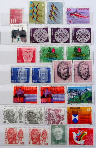 Lotto francobolli SVIZZERA dal 1914 al 1989 - Foto 2