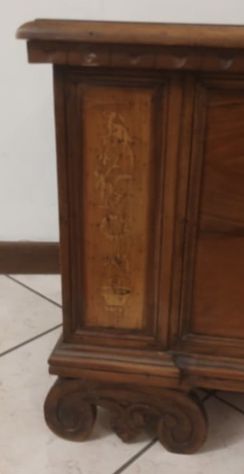 Cassapanca in Legno di Noce Antico - Foto 10