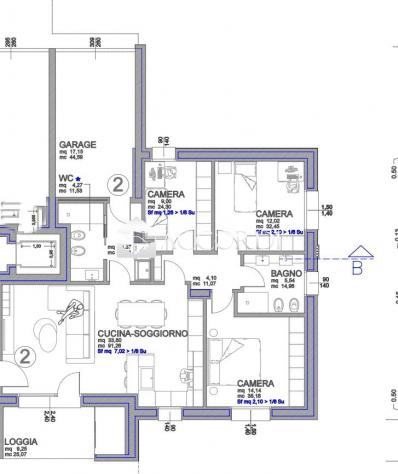 APPARTAMENTO di 4 vani e di 121 mq (TREVIGNANO) rif. ZA66 - Foto 2